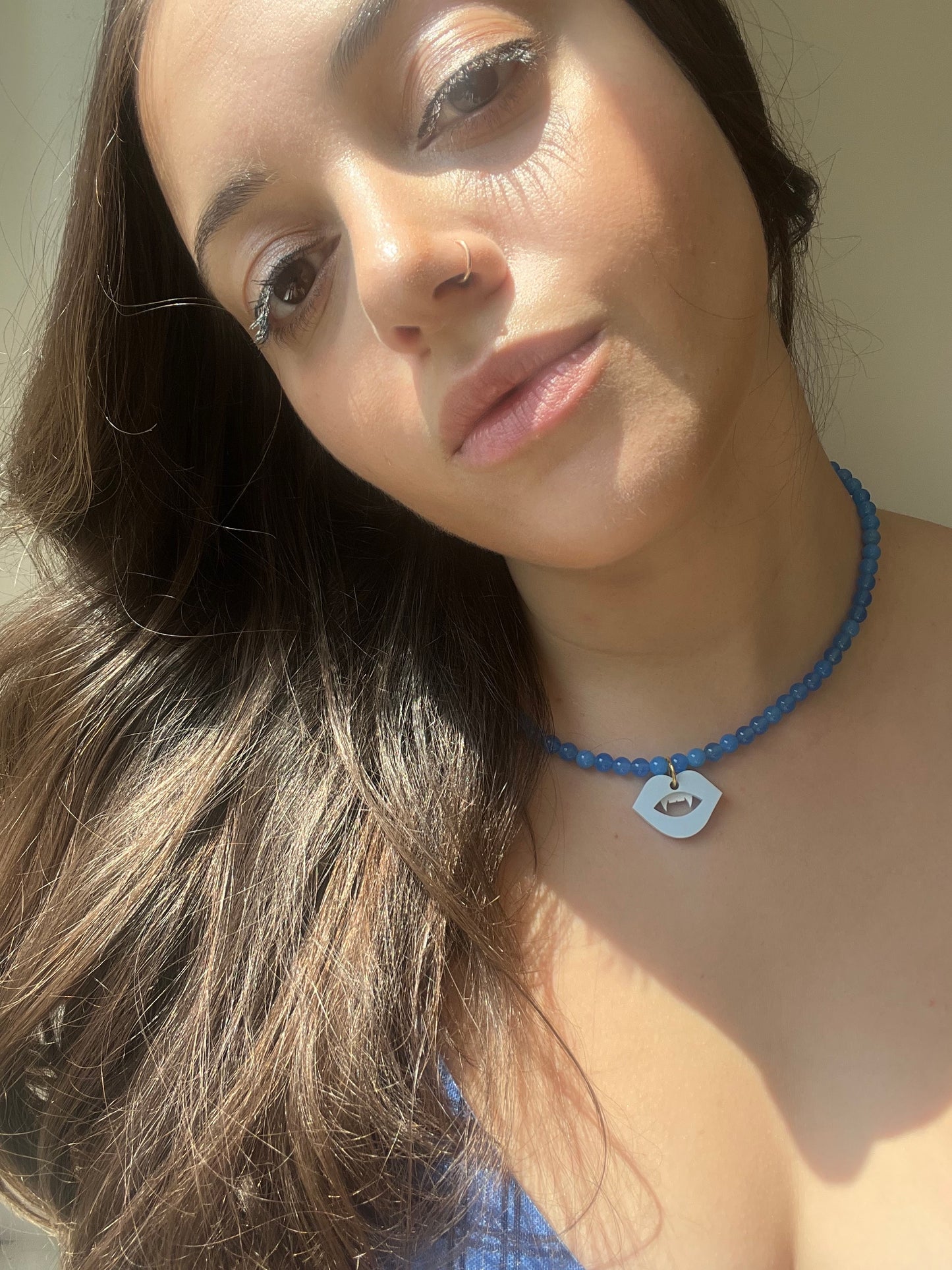 Love Bites in Blue Necklace