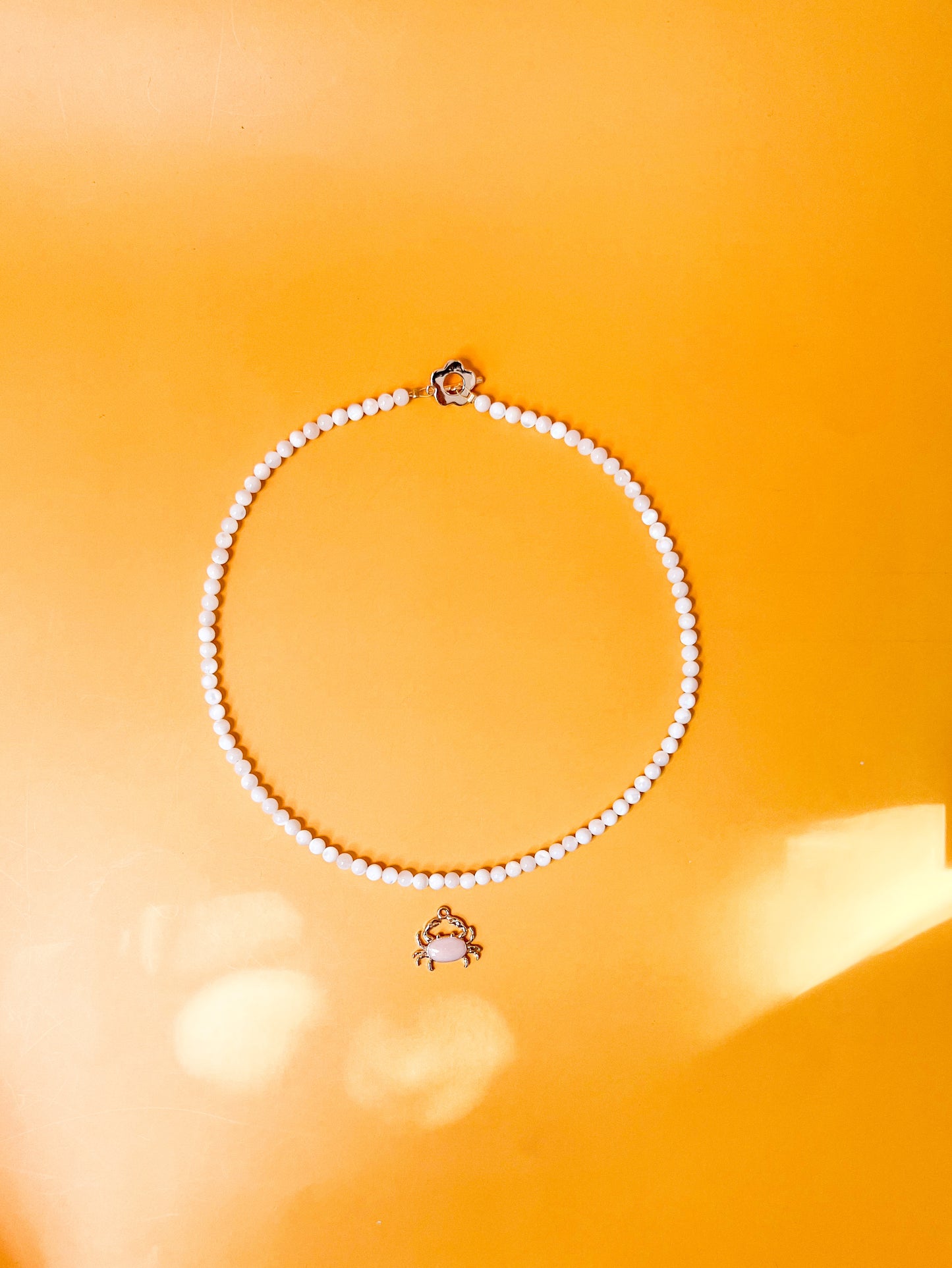 Pink Crab Charm