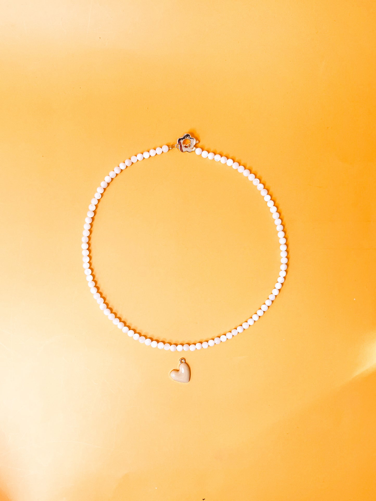 Tan Heart Charm