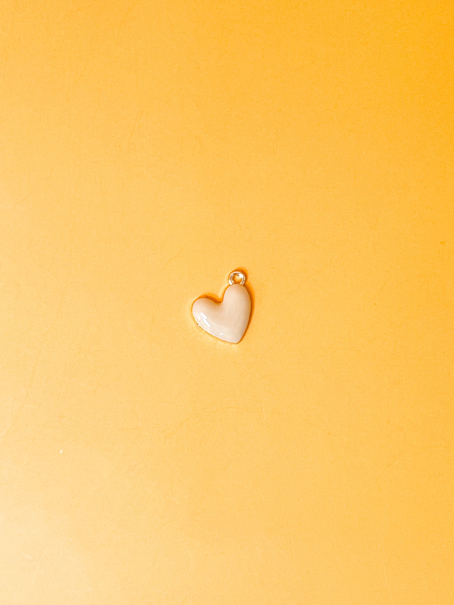 Tan Heart Charm