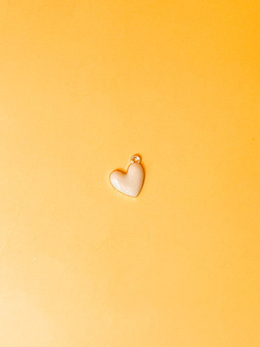 Tan Heart Charm