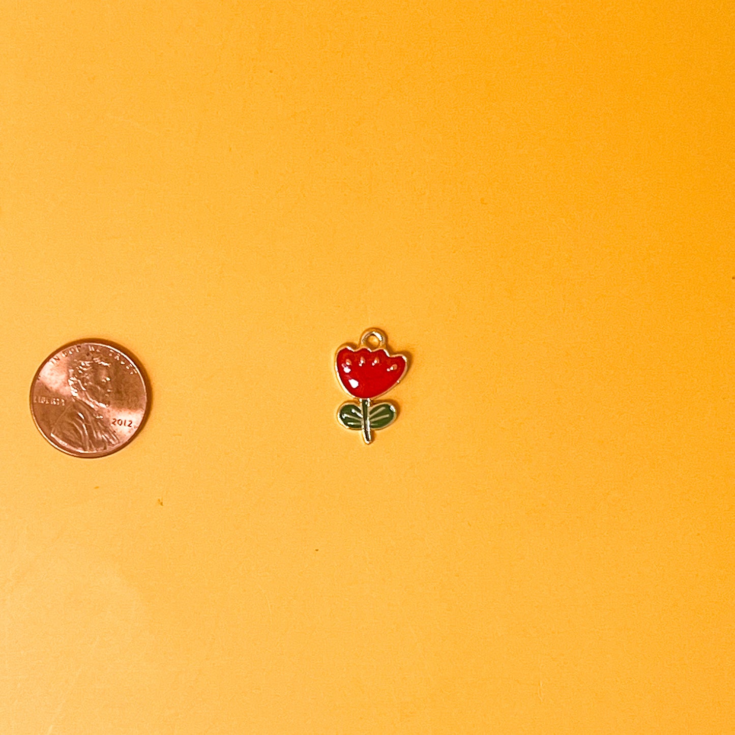 Red Tulip Charm