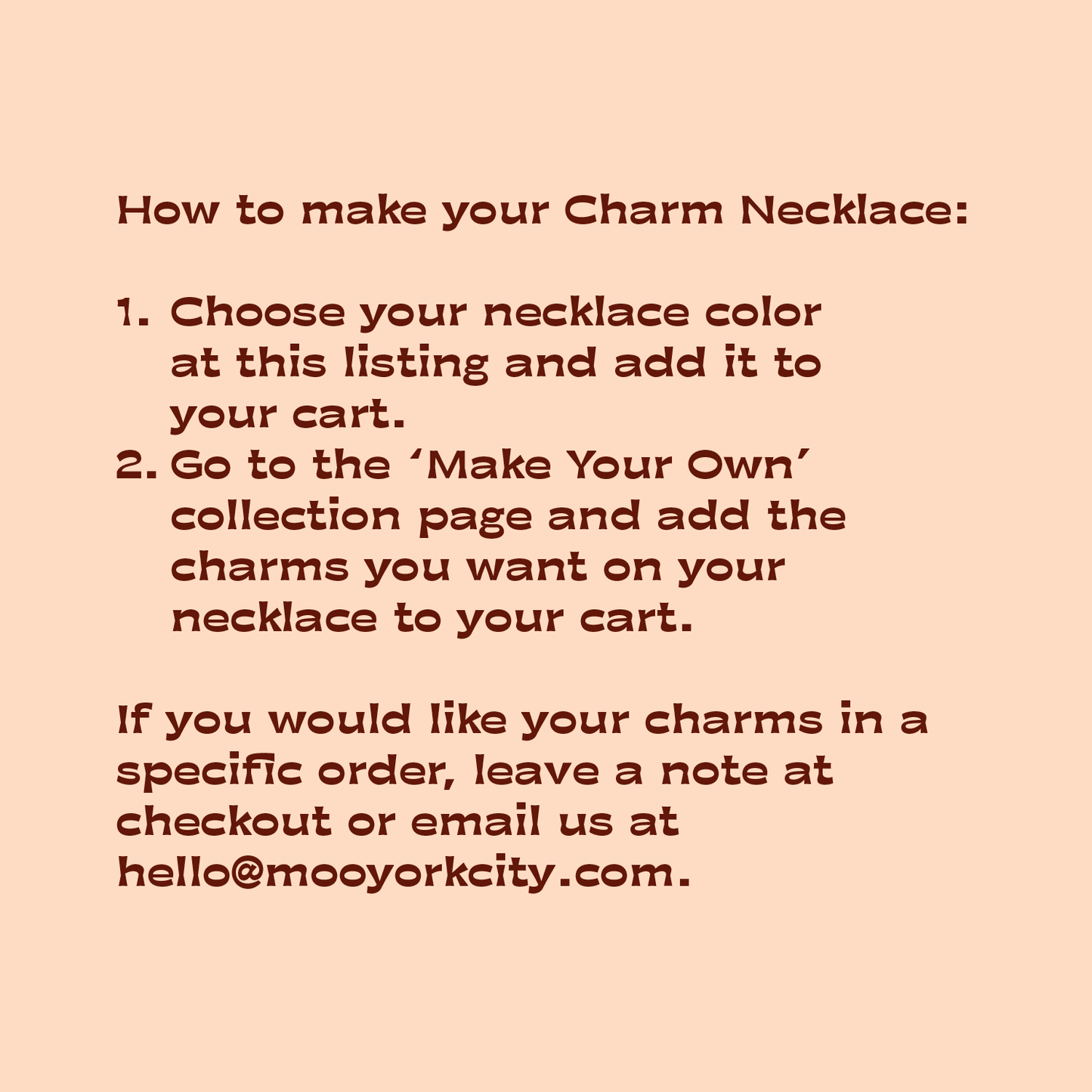 Make Your Own Charm Necklace